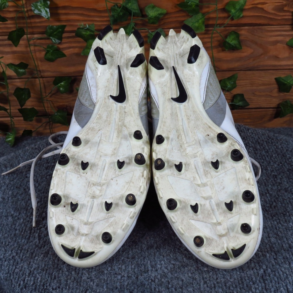 Nike Alpha Speed TD Men Football Cleat Size 12 Athletic White Silver Synthetic - Picture 6 of 6